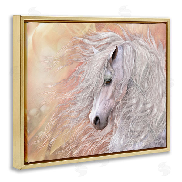 Stupell Industries Laurie Prindle | Primavera White Horse