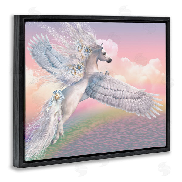 Stupell Industries Laurie Prindle | Unicorn Over The Rainbow