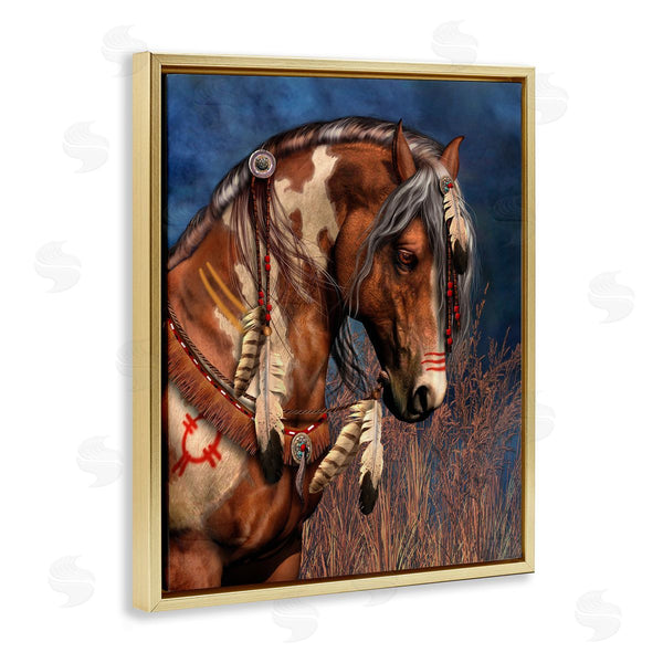 Stupell Industries Laurie Prindle | War Pony Portrait