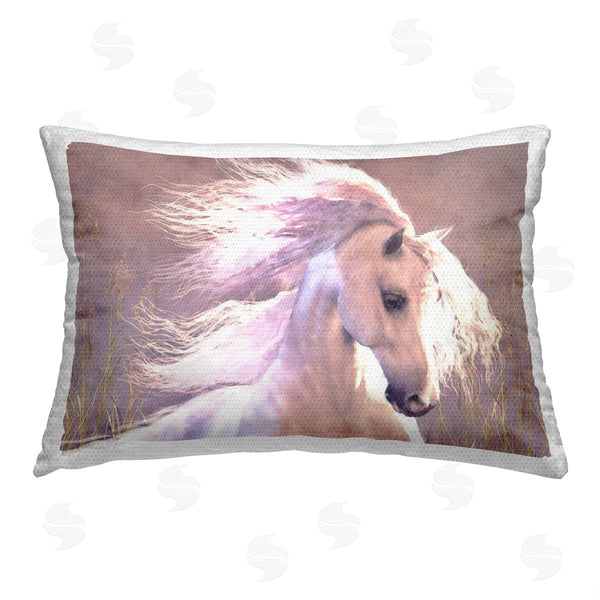 Stupell Industries Laurie Prindle | White Windblown Stallion