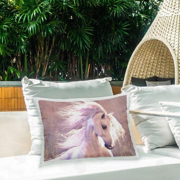 Stupell Industries Laurie Prindle | White Windblown Stallion