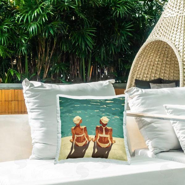 Stupell Industries Layla Oz | Swimmer Friends Duo Throw Pillow