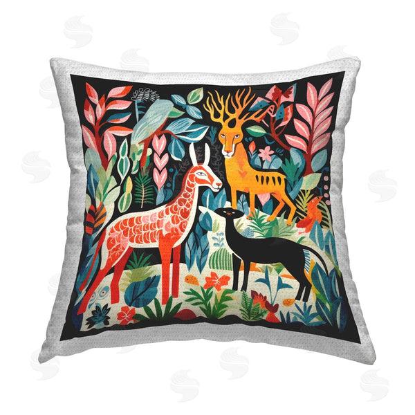 Stupell Industries Lazar Studio | Abstract Mythological Creatures Printed Throw Pillow