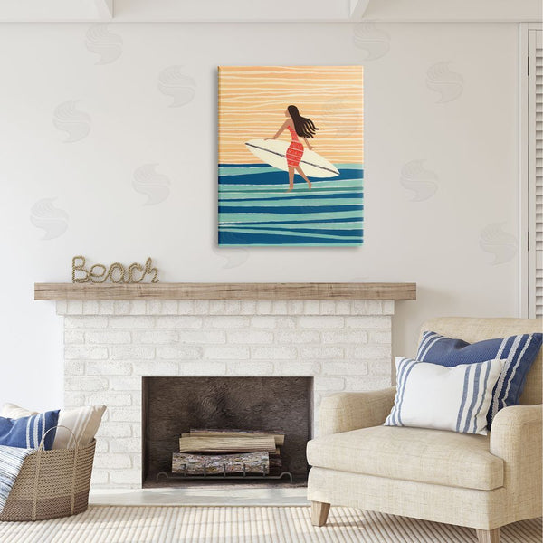 Stupell Industries Lazar Studio | Abstract Surfer Girl Wall Art