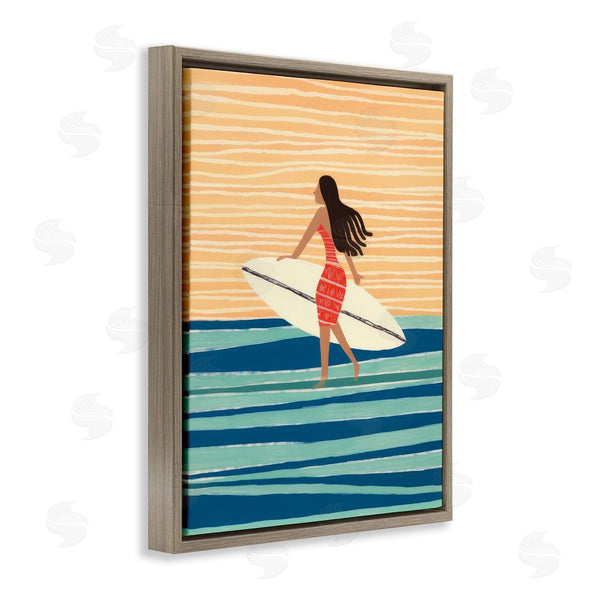 Stupell Industries Lazar Studio | Abstract Surfer Girl Wall Art