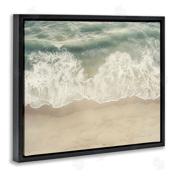 Stupell Industries Lazar Studio | Aerial Waves Lapping Shore