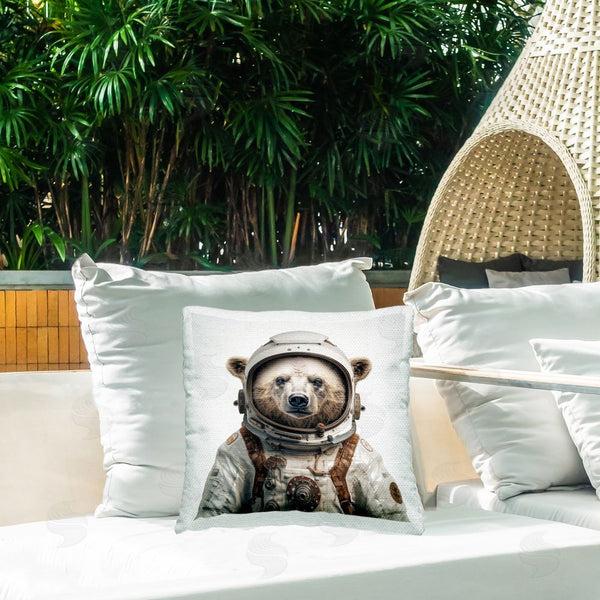 Stupell Industries Lazar Studio | Bear In Space Suit Printed Throw Pillow