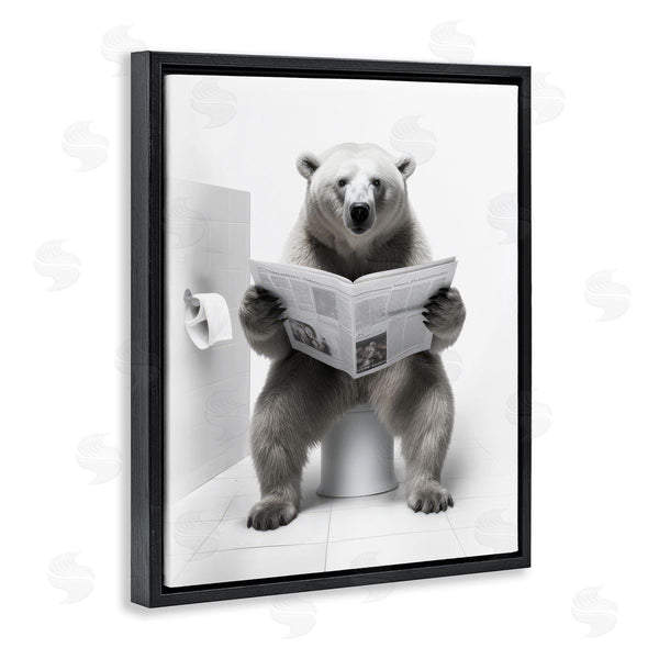 Stupell Industries Lazar Studio | Bear Reading Newspaper