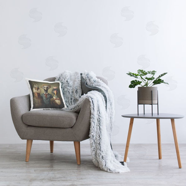 Stupell Industries Lazar Studio | Birds In Victorian Fashion Printed Throw Pillow