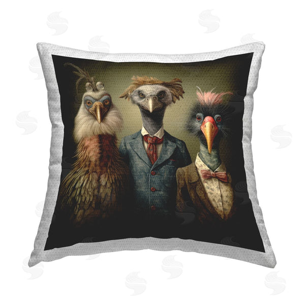 Stupell Industries Lazar Studio | Birds In Victorian Fashion Printed Throw Pillow
