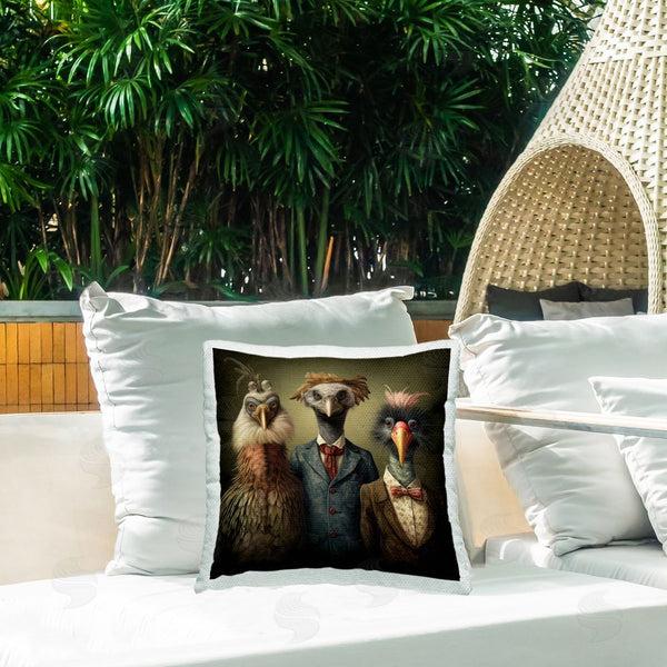Stupell Industries Lazar Studio | Birds In Victorian Fashion Printed Throw Pillow