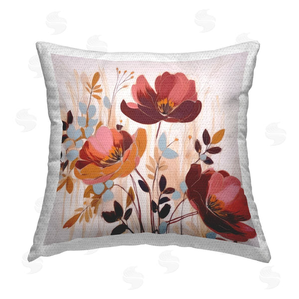 Stupell Industries Lazar Studio | Bold Red Poppies Printed Throw Pillow