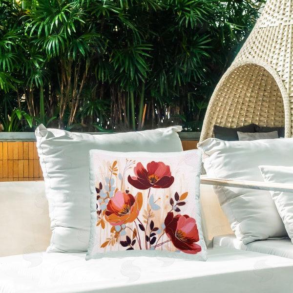 Stupell Industries Lazar Studio | Bold Red Poppies Printed Throw Pillow