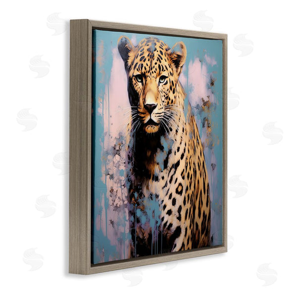 Stupell Industries Lazar Studio | Cheetah & Abstract Hues Wall Art