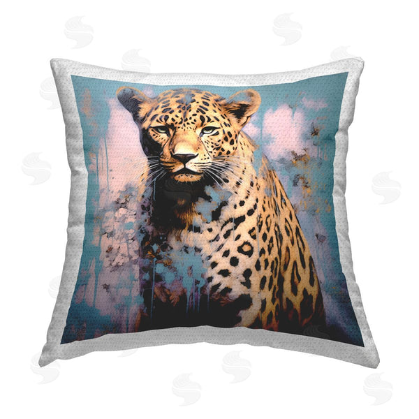 Stupell Industries Lazar Studio | Cheetah With Modern Pattern Printed Throw Pillow