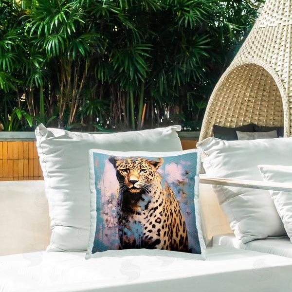 Stupell Industries Lazar Studio | Cheetah With Modern Pattern Printed Throw Pillow