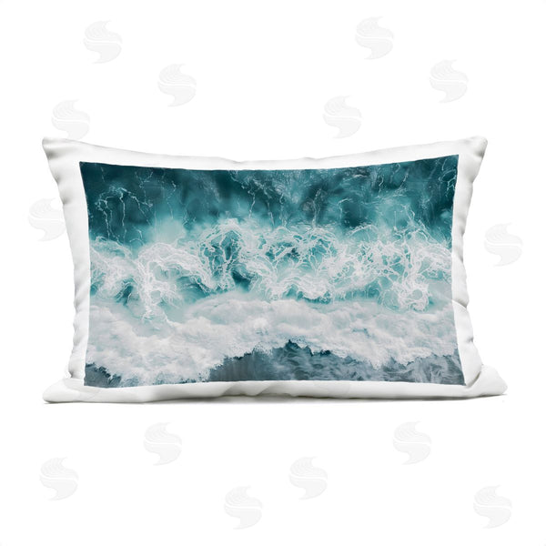 Stupell Industries Lazar Studio | Coastal Hazy Waters Printed Throw Pillow