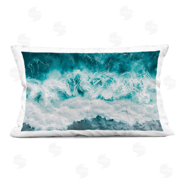 stupell industries Lazar Studio | Coastal Hazy Waters Printed Throw Pillow