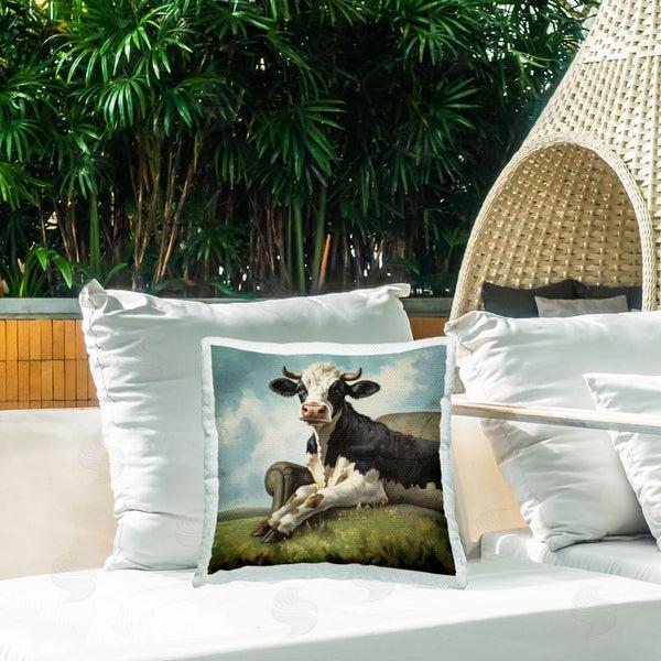 Stupell Industries Lazar Studio | Couch Cow Comfort Printed Throw Pillow