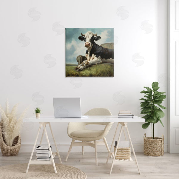 Stupell Industries Lazar Studio | Cow On Country Couch Wall Art