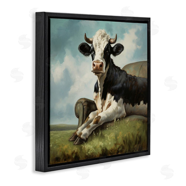 Stupell Industries Lazar Studio | Cow On Country Couch Wall Art