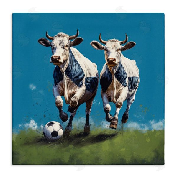 stupell industries Lazar Studio | Cows Playing Soccer Wall Art