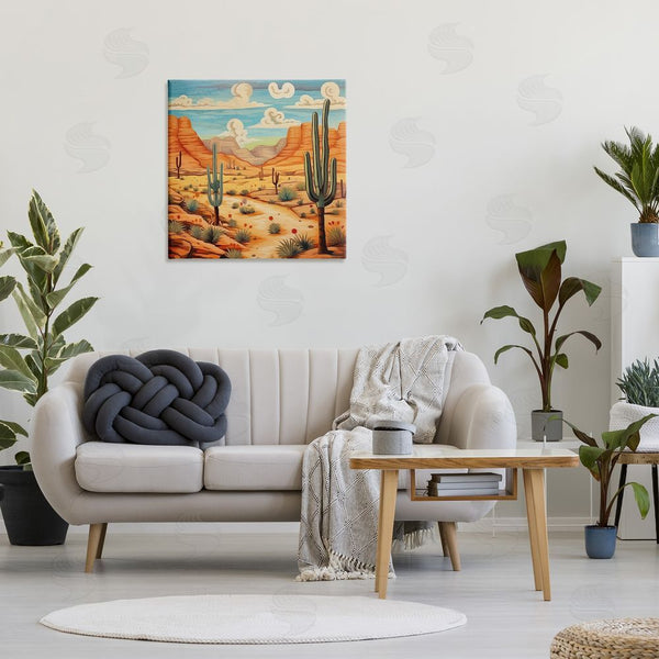 Stupell Industries Lazar Studio | Desert & Swirling Clouds Wall Art
