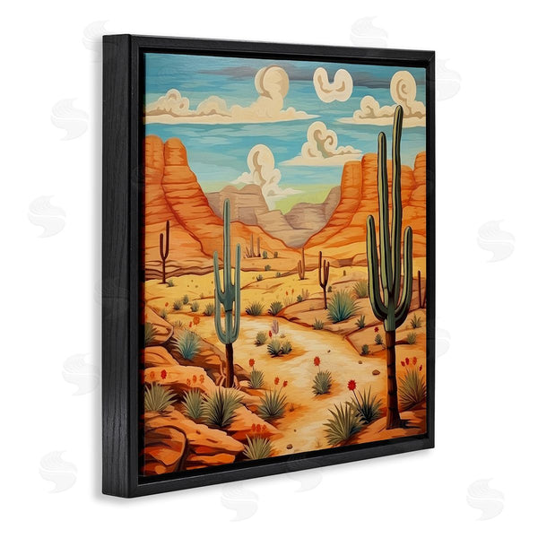Stupell Industries Lazar Studio | Desert & Swirling Clouds Wall Art