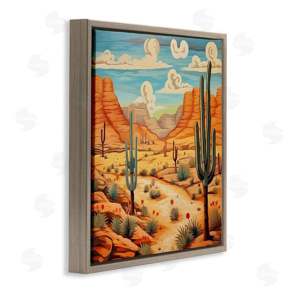 Stupell Industries Lazar Studio | Desert & Swirling Clouds Wall Art