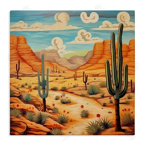 stupell industries Lazar Studio | Desert & Swirling Clouds Wall Art