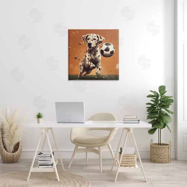 Stupell Industries Lazar Studio | Dog Playing Soccer Wall Art