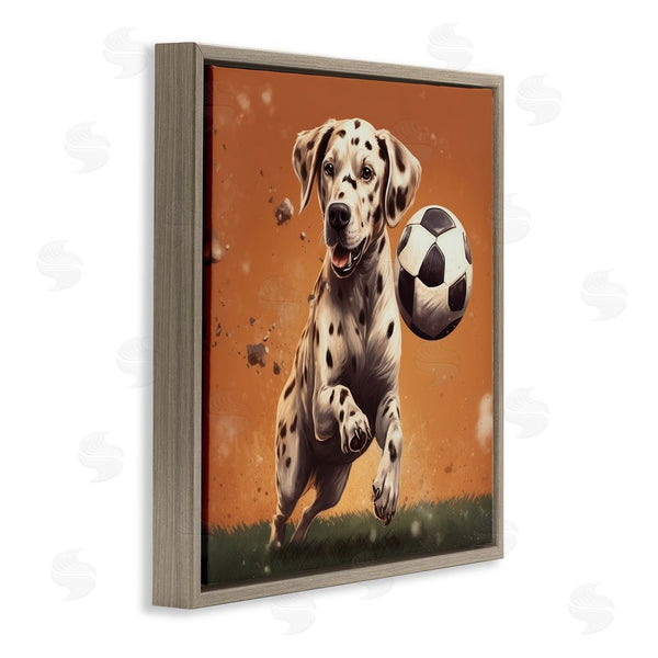 Stupell Industries Lazar Studio | Dog Playing Soccer Wall Art