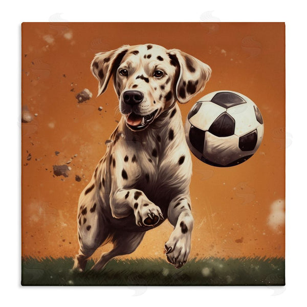 stupell industries Lazar Studio | Dog Playing Soccer Wall Art