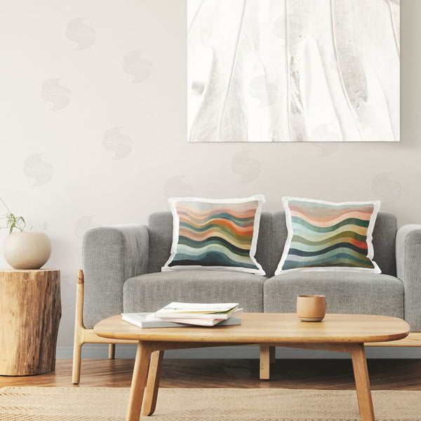 Stupell Industries Lazar Studio | Dynamic Abstract Wave Printed Throw Pillow Set