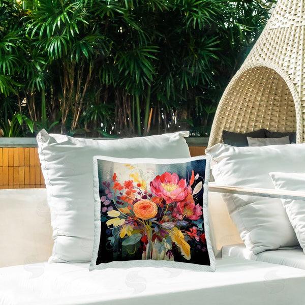 Stupell Industries Lazar Studio | Dynamic Modern Bouquet Printed Throw Pillow