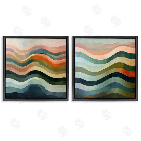 Stupell Industries Lazar Studio | Earth Tone Fluid Waves Wall Art