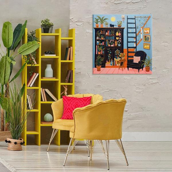 Stupell Industries Lazar Studio | Eclectic Fun Bookshelf Wall Art