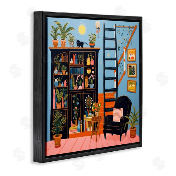 Stupell Industries Lazar Studio | Eclectic Fun Bookshelf Wall Art