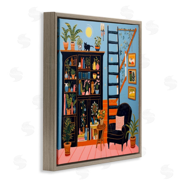 Stupell Industries Lazar Studio | Eclectic Fun Bookshelf Wall Art