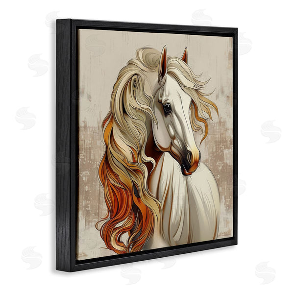 Stupell Industries Lazar Studio | Elegant Wavy Horse Mane Wall Art