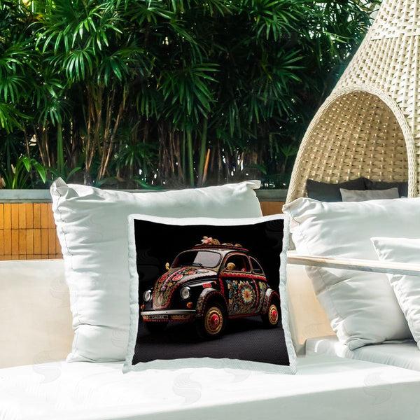 Stupell Industries Lazar Studio | Embroidery Patterned Car Printed Throw Pillow
