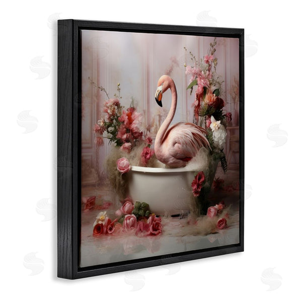 Stupell Industries Lazar Studio | Flamingo In Stately Bathroom Wall Art
