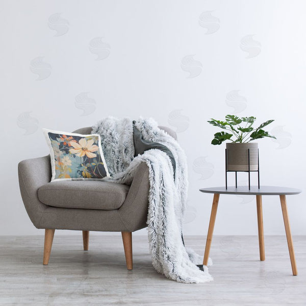 Stupell Industries Lazar Studio | Floral Flux Collage Printed Throw Pillow