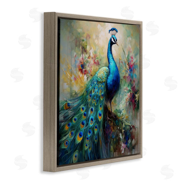 Stupell Industries Lazar Studio | Floral Peacock Pattern Wall Art