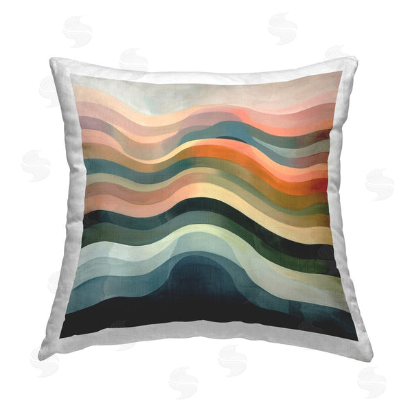stupell industries Lazar Studio | Fluid Dynamics Pattern Printed Throw Pillow