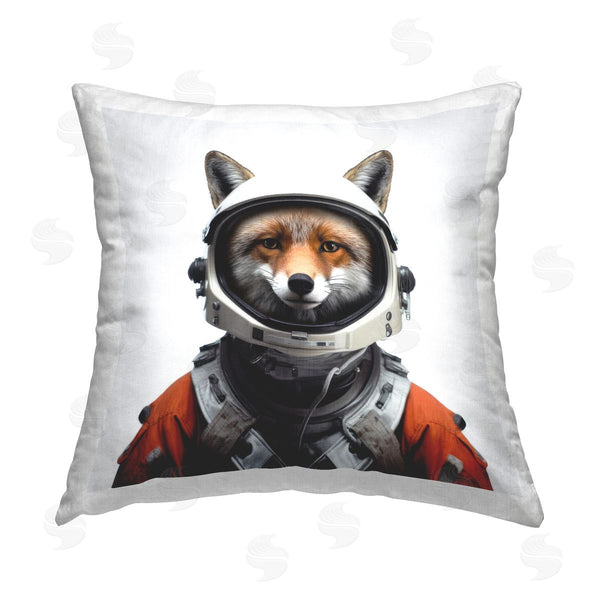 stupell industries Lazar Studio | Fox in Astronaut Suit Printed Throw Pillow