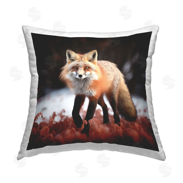 stupell industries Lazar Studio | Fox Roaming in Nature Printed Throw Pillow