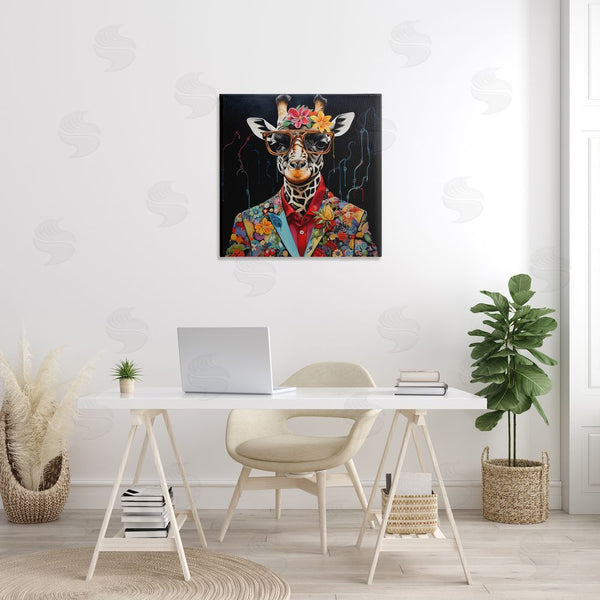 Stupell Industries Lazar Studio | Giraffe In Floral Suit Wall Art