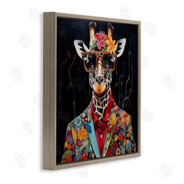 Stupell Industries Lazar Studio | Giraffe In Floral Suit Wall Art