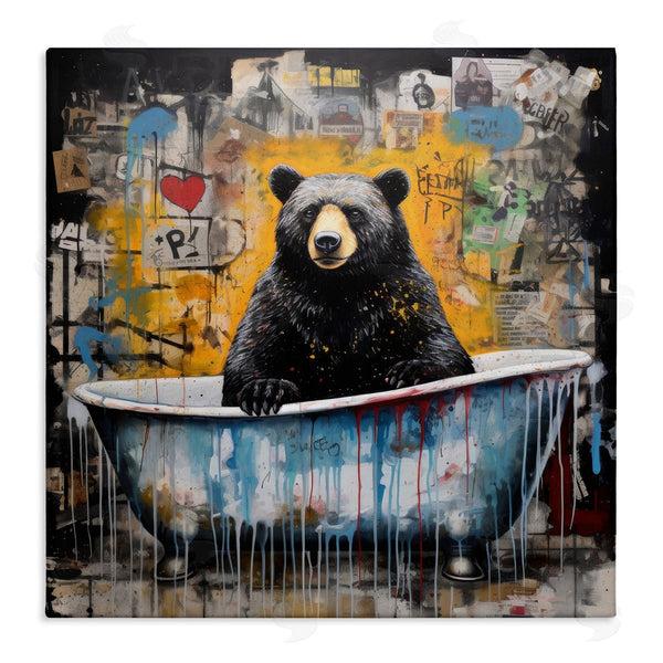 stupell industries Lazar Studio | Graffiti Bathing Bear